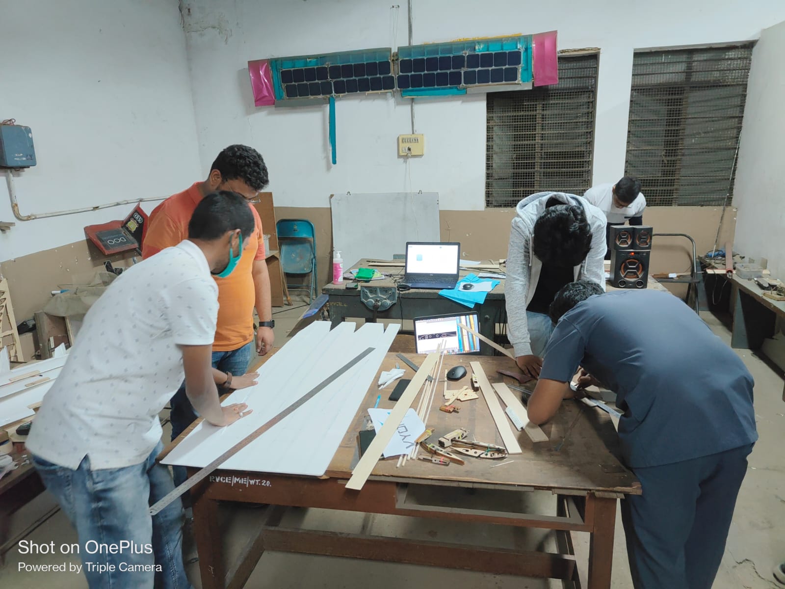 Receiving first place trophy at regional competition