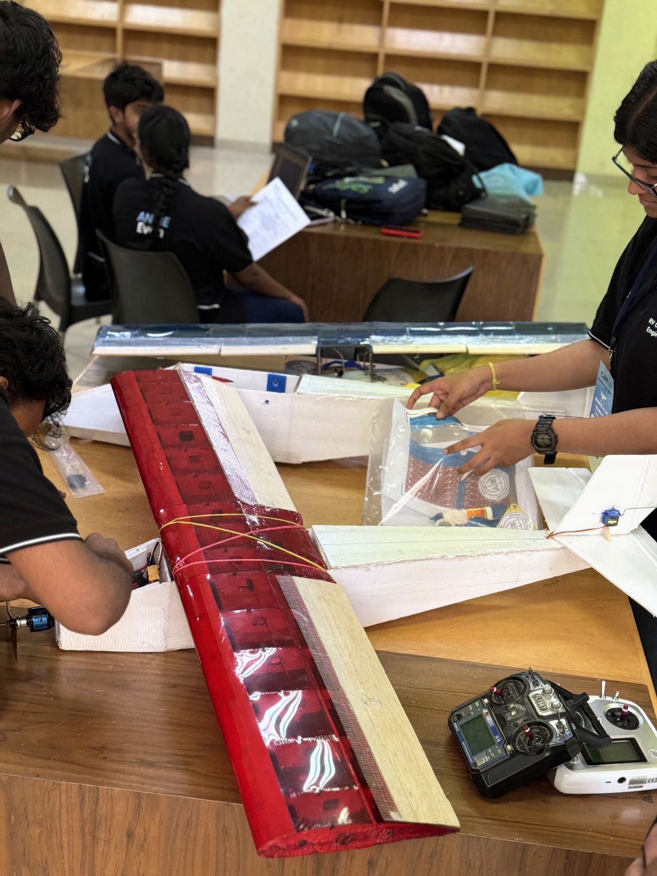 Team at venue ready for competition rounds