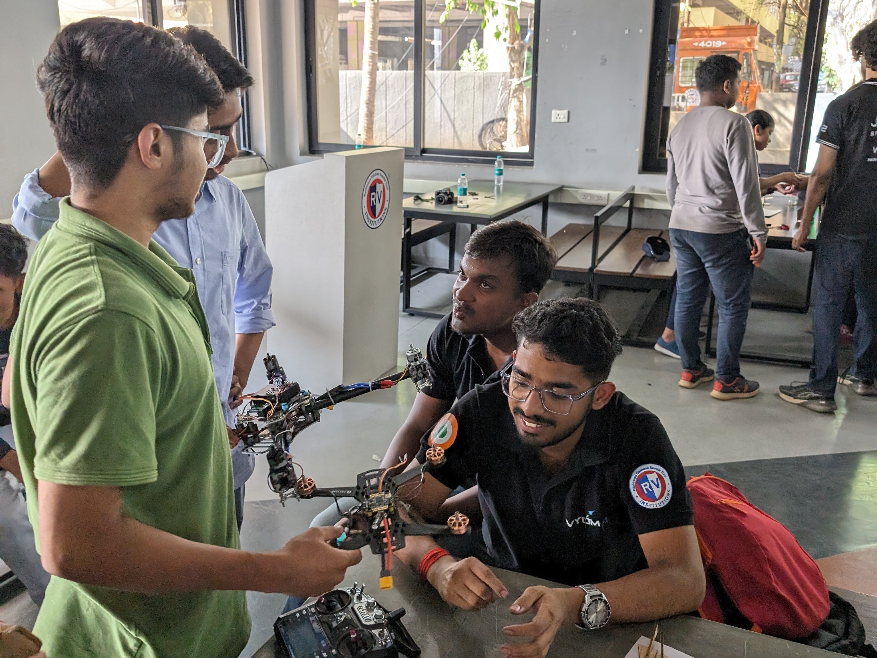 Demonstrating autonomous flight capabilities to audience